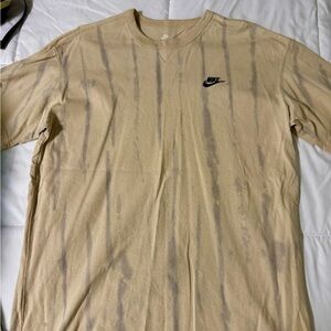 Nike Men's Beige Tie-Dye T-Shirt